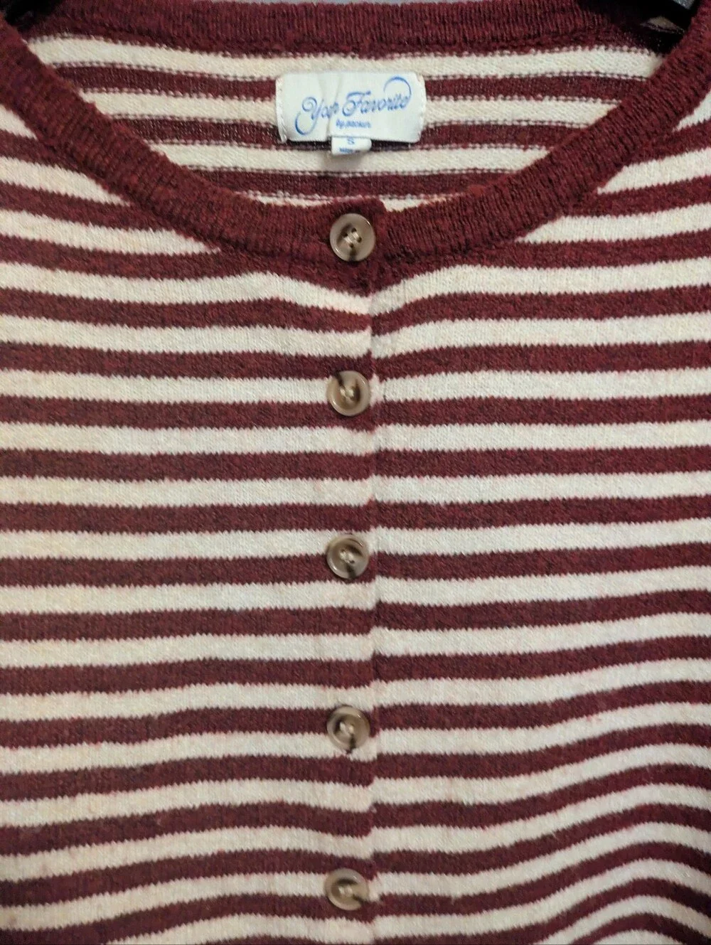 Your Favorite by PacSun Georgia rolled button front cardigan size small